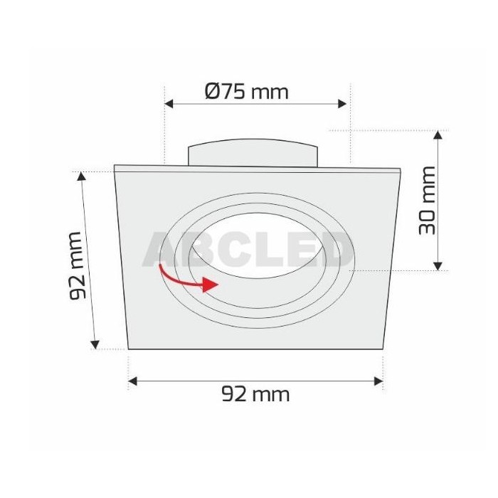 Abcled.ee - LED Ceiling GU10/MR16 Light Frame Fixture COSTA