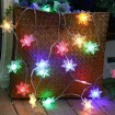 Led Christmas lights Snowflakes 20Led 2.5m RGB on batteries