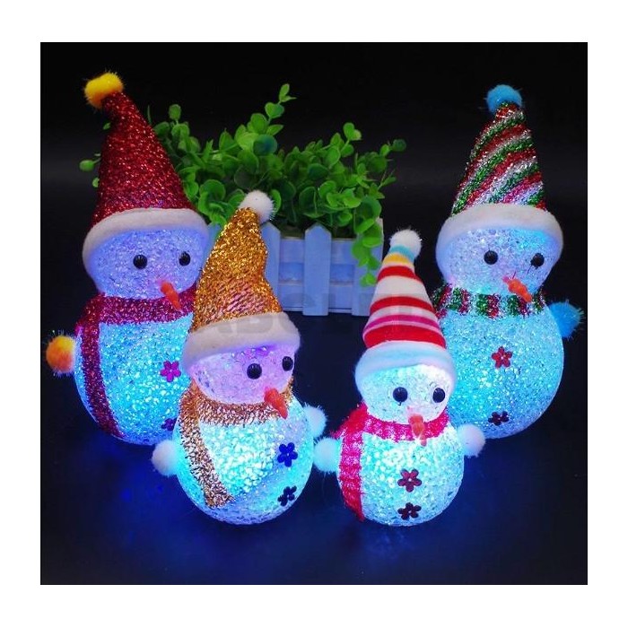 Abcled.ee - LED light colorful snowman Merry Christmas! 20cm