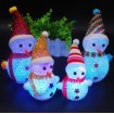 LED light colorful snowman Merry Christmas! 20cm