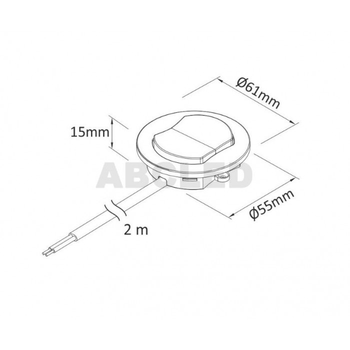 Abcled.ee - Furniture switch recessed WM230 Max. 2,5A