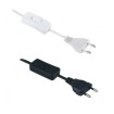 Abcled.ee - Cable with switch and EURO plug 3m 2x0,75 mm2 white