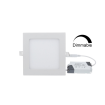DIM LED panel light square recessed 6W 3000K 380lm Premium