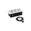 KOMBI BOX WHITE furniture 3x-sockets with 3m cable 230V 16А IP20