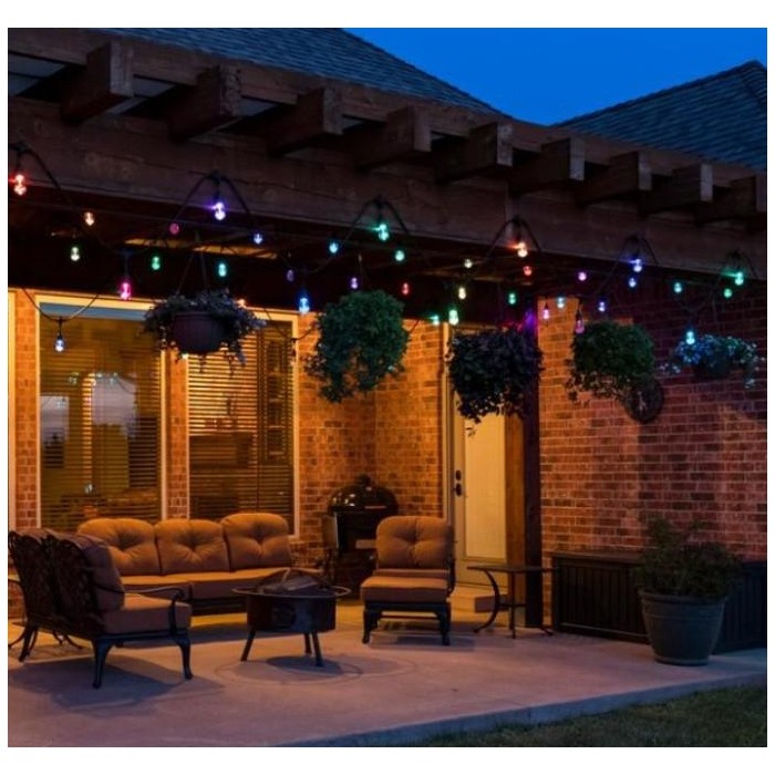 Abcled.ee - LED chain "Glow" for terraces, socket E27, IP44, 10m