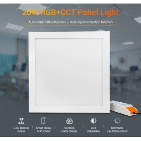 LED Paneel 295x295mm 20W RGB+CCT 1400Lm WiFi 230V Milight