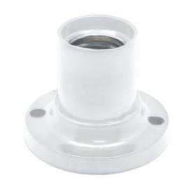 Socket lamp adapter E27, white, Ecola