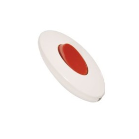 Juhtmelüliti punane nupp valge korpus, 6A, 250V, Makel