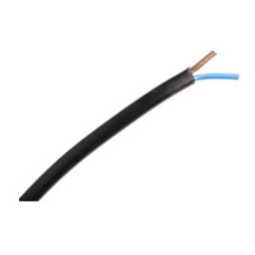 Гибкий кабель 2×0.75mm² H03VVH2-F плоский. черный