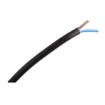 Flexible cable 2×0.75mm² H03VVH2-F flat. black
