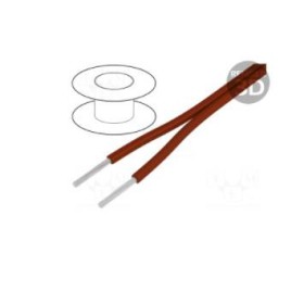 Heat resistant cable 2x0.5mm² -60...+180°C red