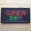LED табличка OPEN 24H 230V