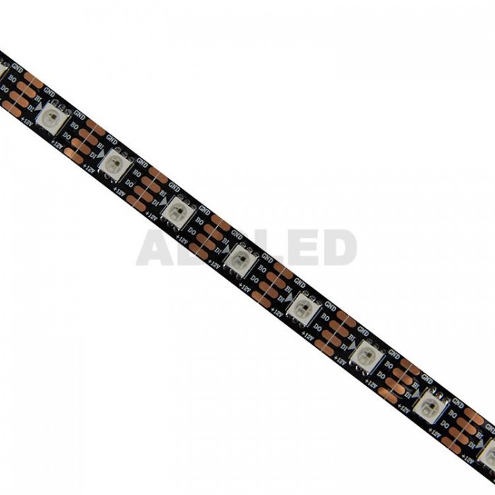 WS2815 Pixel RGB LED Strip SMD5050 60led/m 15W/m IP20 12V PCB Black
