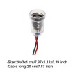 Socket E10 with wires 20cm