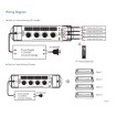 4CH Dimming LED RF Controller 4x4A 12-24VDC V1-KF