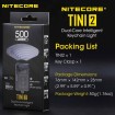 Брелок Nitecore TINI 2 Light 500лм OLED li-ion USB