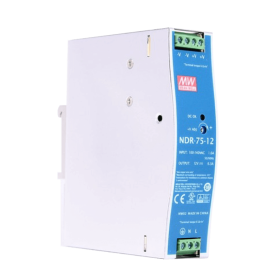 Power supply MeanWell NDR-75-12 12V 6.3A for DIN rail