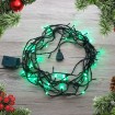 Led Christmas lights 100Led 8m GREEN  with controller connectable