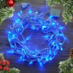 LED Christmas lights Crystal 100led 10m BLUE with controller connectable 230V