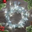 LED Christmas lights Crystal 100led 10m COLD with controller connectable 230V