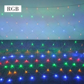 LED гирлянда сетка RGB 200led 2.5x2.5m с контроллером с продолжением 230V