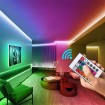 WIFI LED RIBA RGB komplekt 5m 60led pult, adapter, musiс