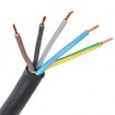Heat-resistant cable 5x0.5mm² -60...+180°C black
