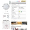 Abcled.ee - LED panel CLARA 15W 4200K glass recessed Ø200mm