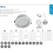 Abcled.ee - Led Recessed Downlight Solero II 6W 4000k 420Lm