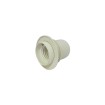 Bulb holder E27 with thread and ring white