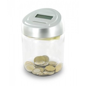 EUR-money box with digital counter