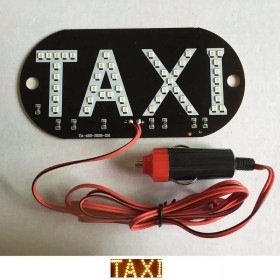 LED SMD дисплей TAXI желтый 12V для авто