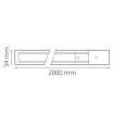 Abcled.ee - Track Lighting Rails HQ series 1-phase 2m white