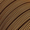 Abcled.ee - Кабель тканевый плоский 2х1.5 черно-коричневый