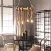 Abcled.ee - Rope and Bamboo Ceiling Pendant Light 4xE27 230V