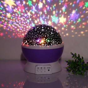 Night light "Star Master" Violet USB / 3xAA