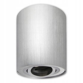 Surface-mounted round adjustable aluminium lamp 1xLED GU10 Ø70x100mm