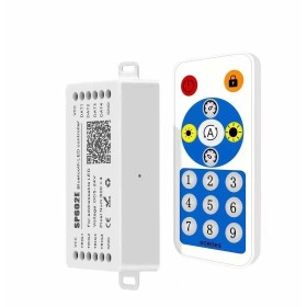 LED Strip Controller 4CH 5-24V APP Bluetooth 12+28 effects Mic Remote SP602E