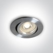 Встраиваемый круглый регулируемый светильник алюминий GU10