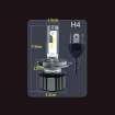 Abcled.ee - 2x LED-polttimot autoon H4 6000k 12000Lm 12V 120W