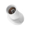 Socket lamp adapter White E27 wall-surface