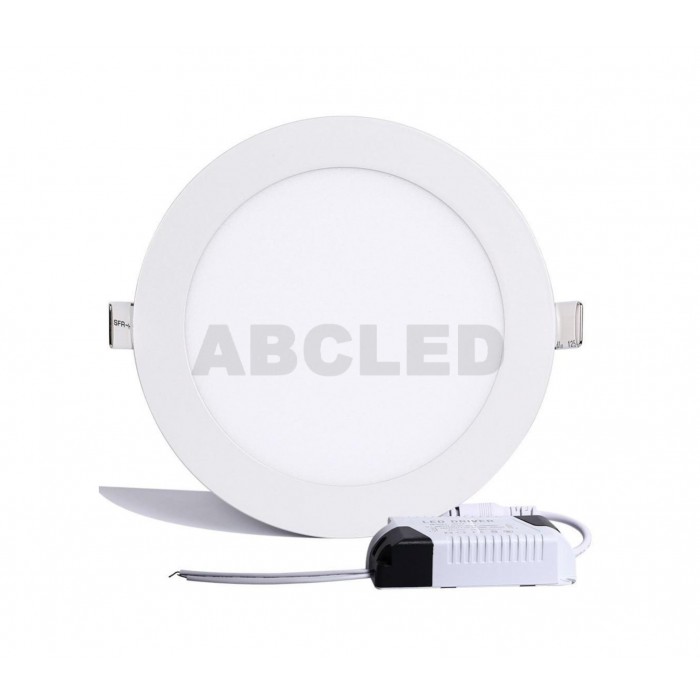Abcled.ee - LED-paneeli pyöreä upotettu 12W 6000K 1000lm IP20