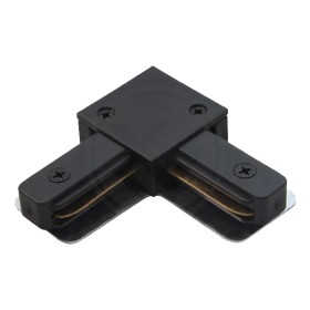 L-connector for track rails HQ series 1-phase black