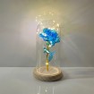 Abcled.ee - Rose in a flask with LED light BLUE