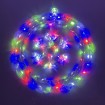 Abcled.ee - Window decoration SNOWFLAKE in a circle MULTI-color