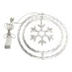 Abcled.ee - Window decoration SNOWFLAKE in a circle MULTI-color