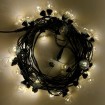 Led outdoor Christmas lights balls 12m 40led 4cm Warm white connectable IP44