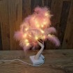 LED TREE Pink feathers 45cm 230V