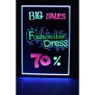 Abcled.ee - Fluorescent Board with LED light 40x60cm with remote