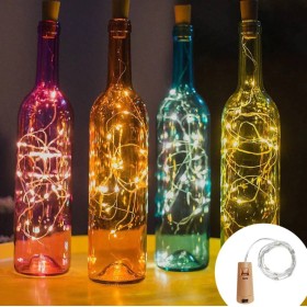 Dekoratiivne jõulutuled pudeli jaoks 10Led SOE VALGE päikesepatareiga